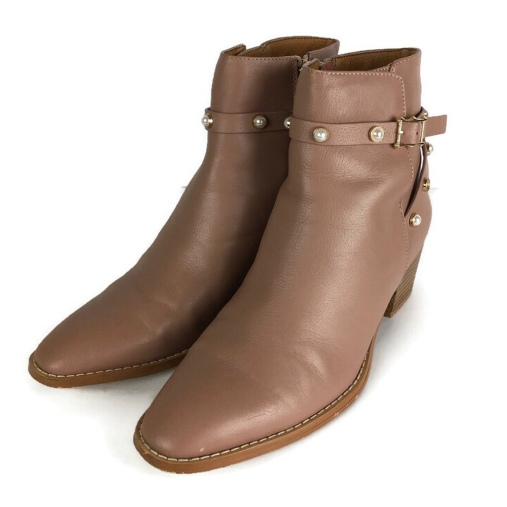 Catherine Malandrino Jooji Heeled Bootie in Nude